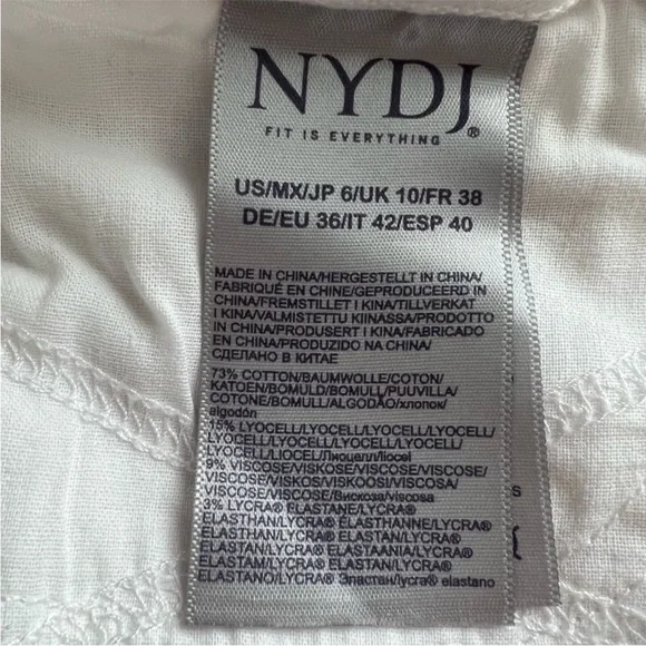 NYDJ Women's Crisp White Ankle Jeans - Picture 6 of 8